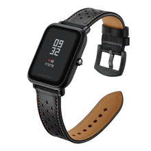 Load image into Gallery viewer, 20MM Genuine Leather Wristband Bracelet Strap for Xiaomi Huami Amazfit Bip Youth
