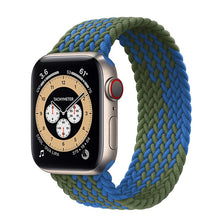 Load image into Gallery viewer, Braided Solo Loop For Apple watch band 44mm 40mm 38mm 42mm FABRIC Nylon Elastic belt bracelet iWatch series 3 4 5 se 6 strap