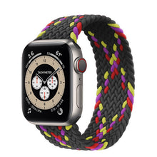 Load image into Gallery viewer, Braided Solo Loop For Apple watch band 44mm 40mm 38mm 42mm FABRIC Nylon Elastic belt bracelet iWatch series 3 4 5 se 6 strap